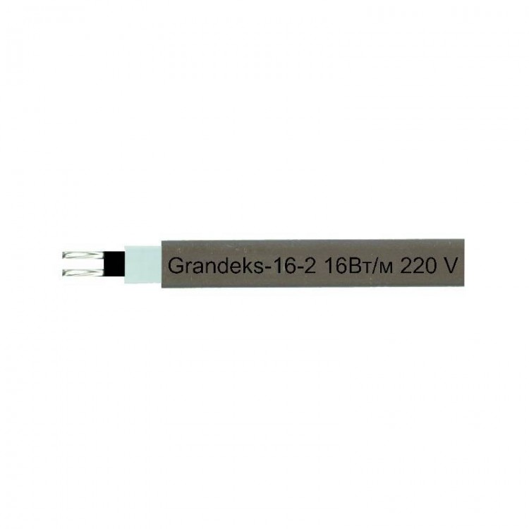 Саморегулирующийся греющий кабель Grandeks-16-2, 16 Вт/м