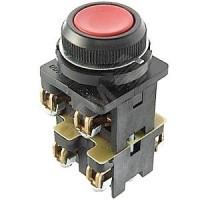 Кнопка КЕ-012 У3 исп.1, красный, 4з, цилиндр, IP40, 10А, 660В, выключатель кнопочный  (ЭТ)