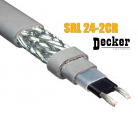 Саморегулирующийся греющий кабель Decker SRL 24-2CR, 24W